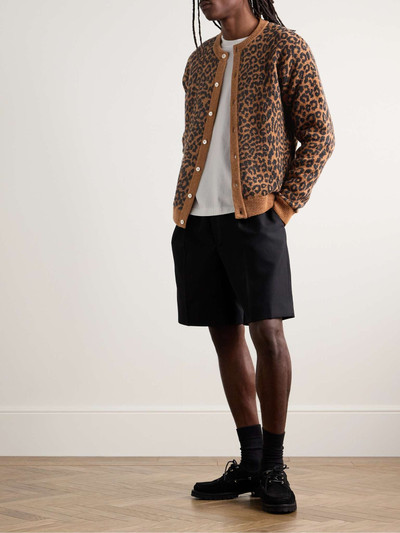 Noah Leopard-Jacquard Wool Cardigan outlook