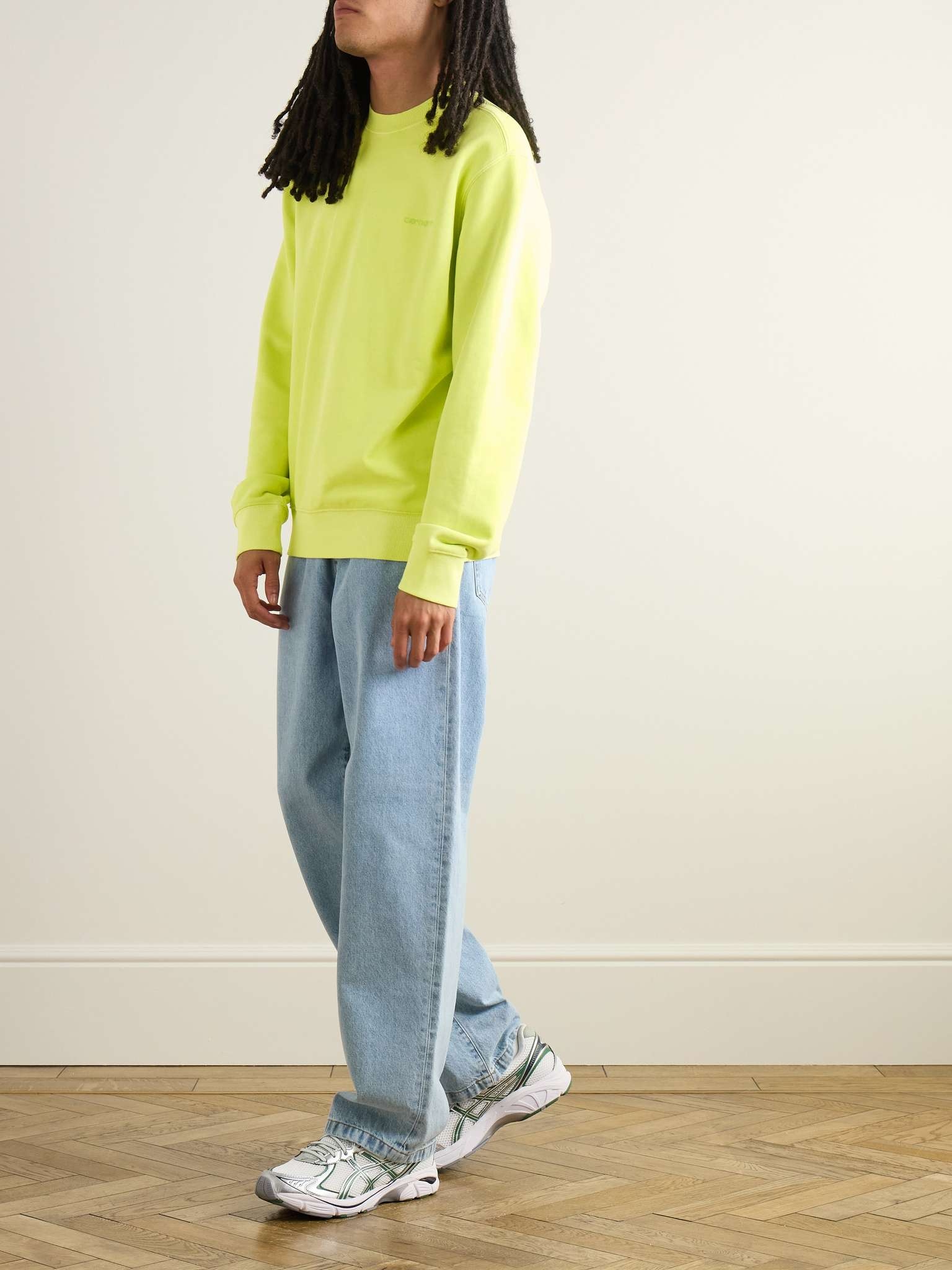 Duster Garment-Dyed Logo-Embroidered Cotton-Jersey Sweatshirt - 2