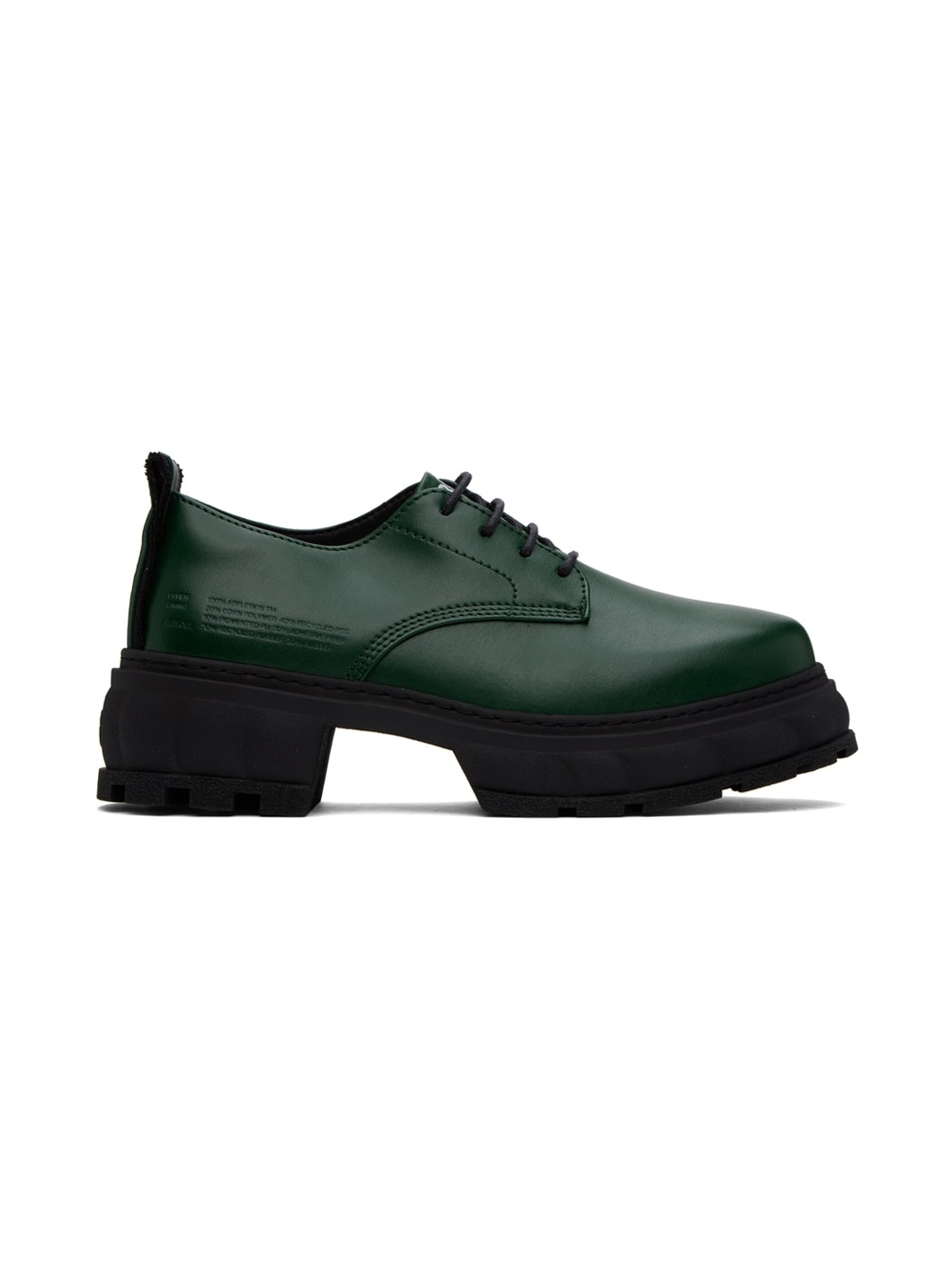 SSENSE Exclusive Green Alter Derbys - 1