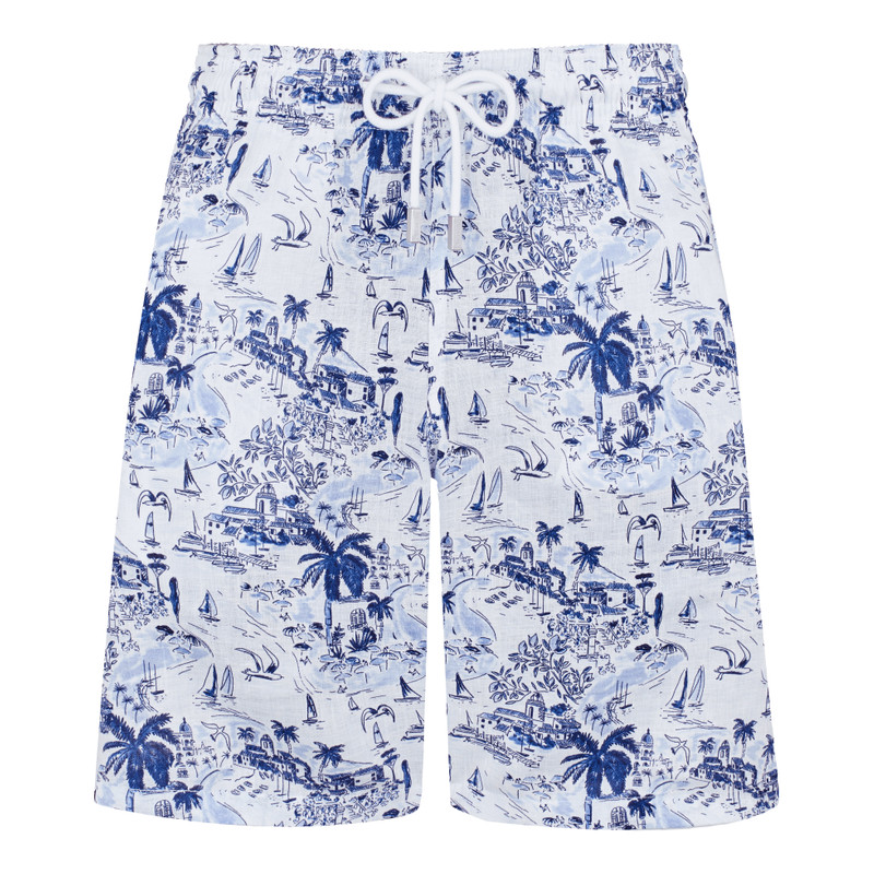 Men Linen Bermuda Shorts Riviera 1