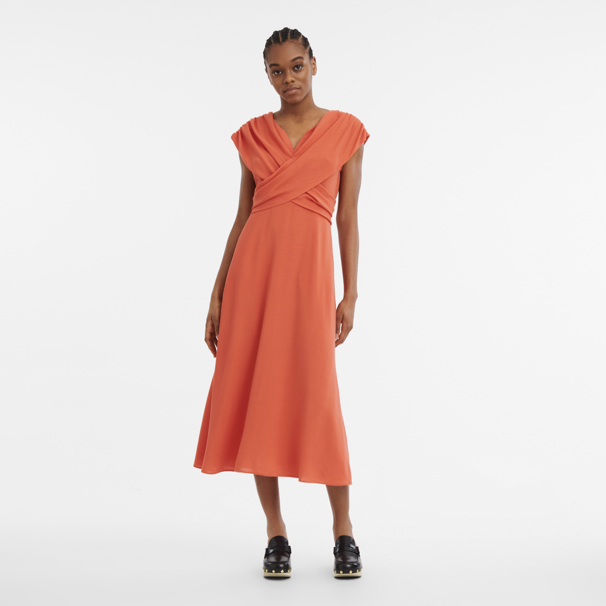 Dress Orange - Crepe - 2
