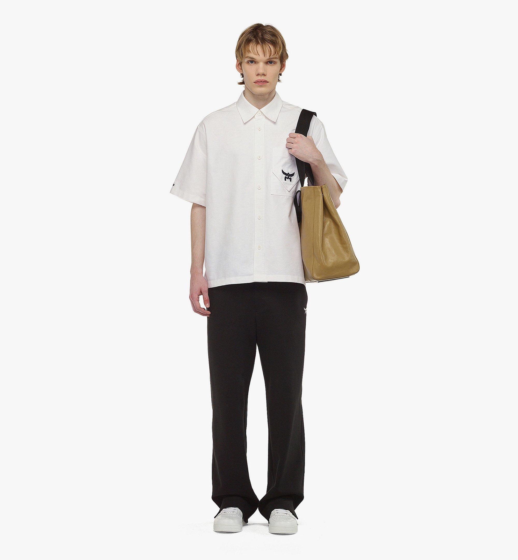 Reversible Diamond Tote in Canvas Leather Mix - 2