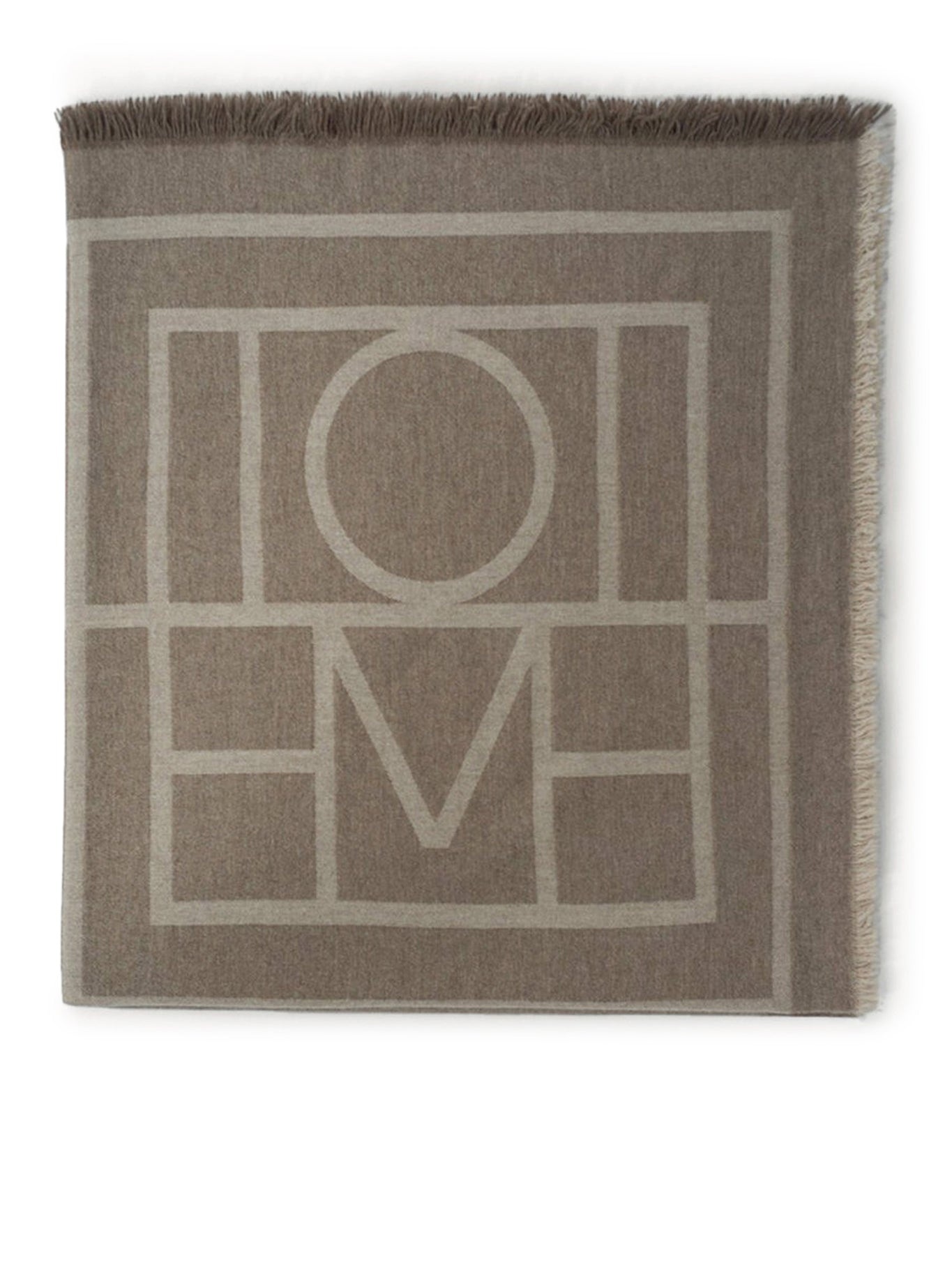 MONOGRAM WOOL CASHMERE SCARF - 1