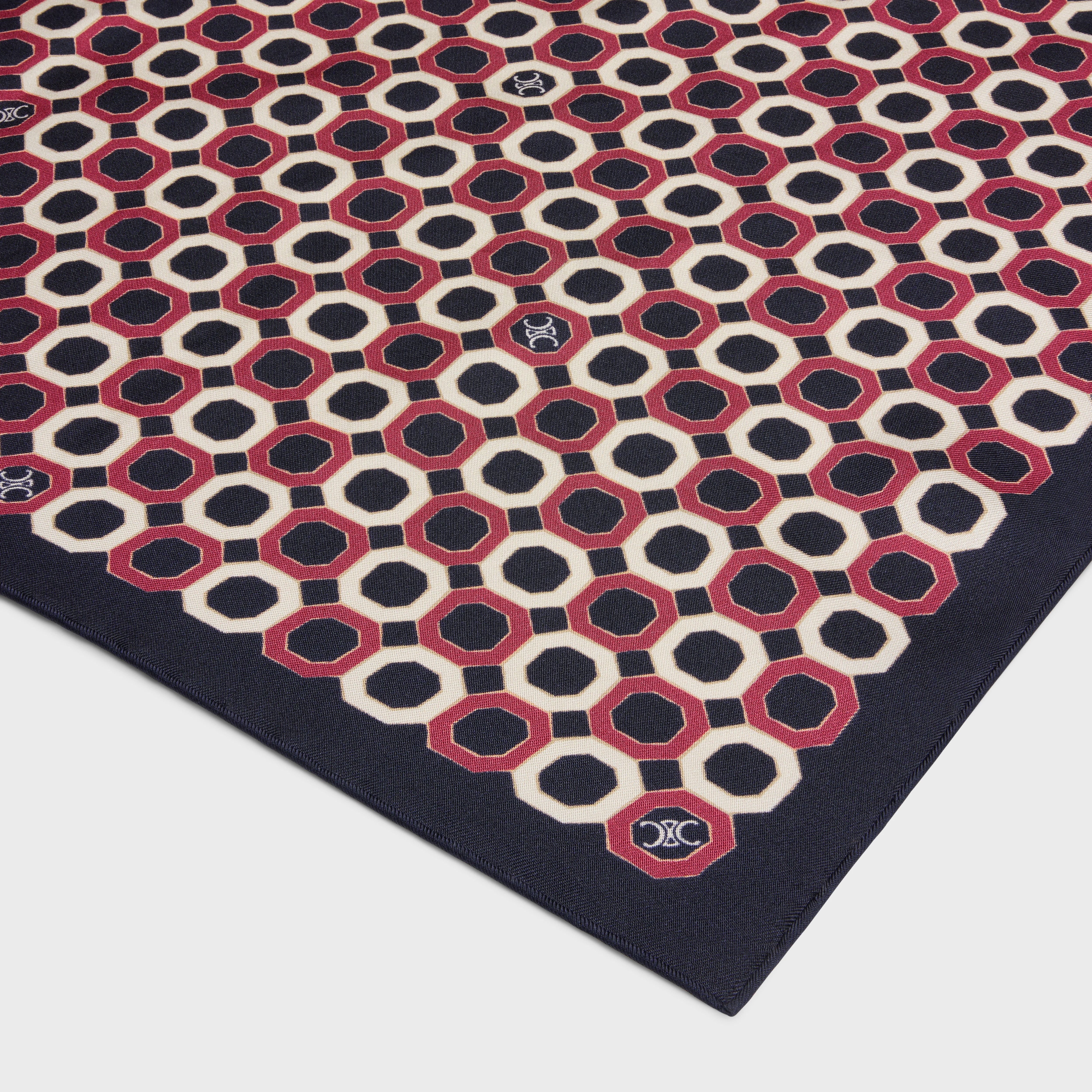 octagon bandana in silk twill - 2