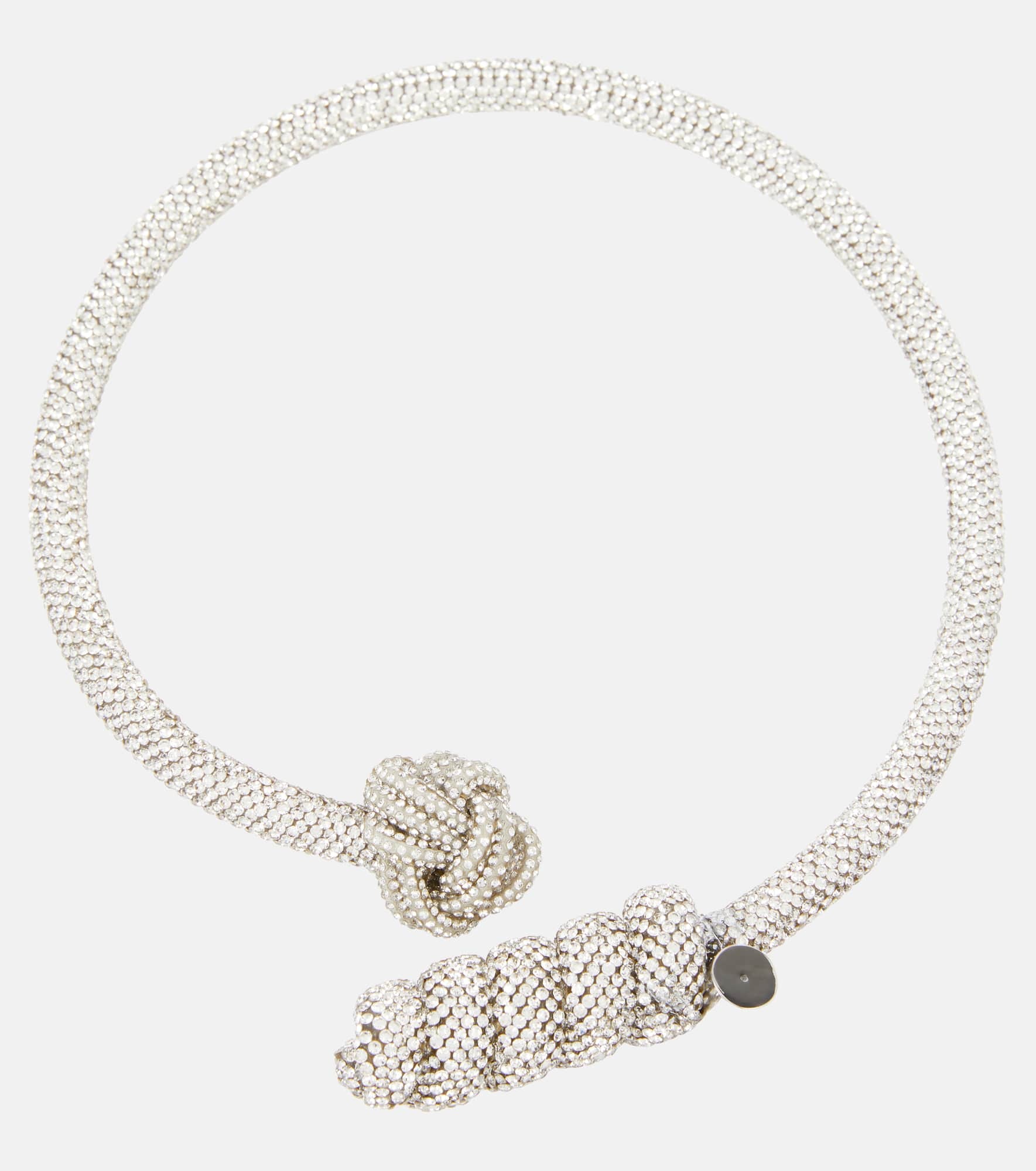 Sand crystal-embellished necklace - 1