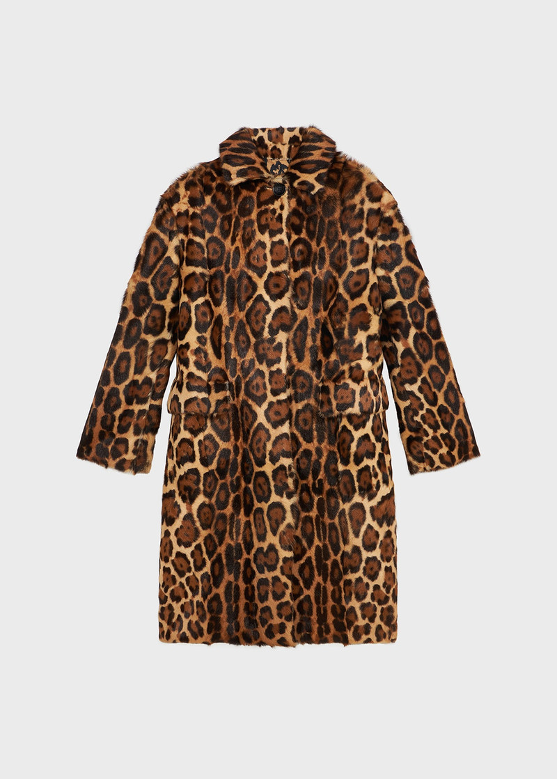 ANIMALIER PRINT FUR COAT 1