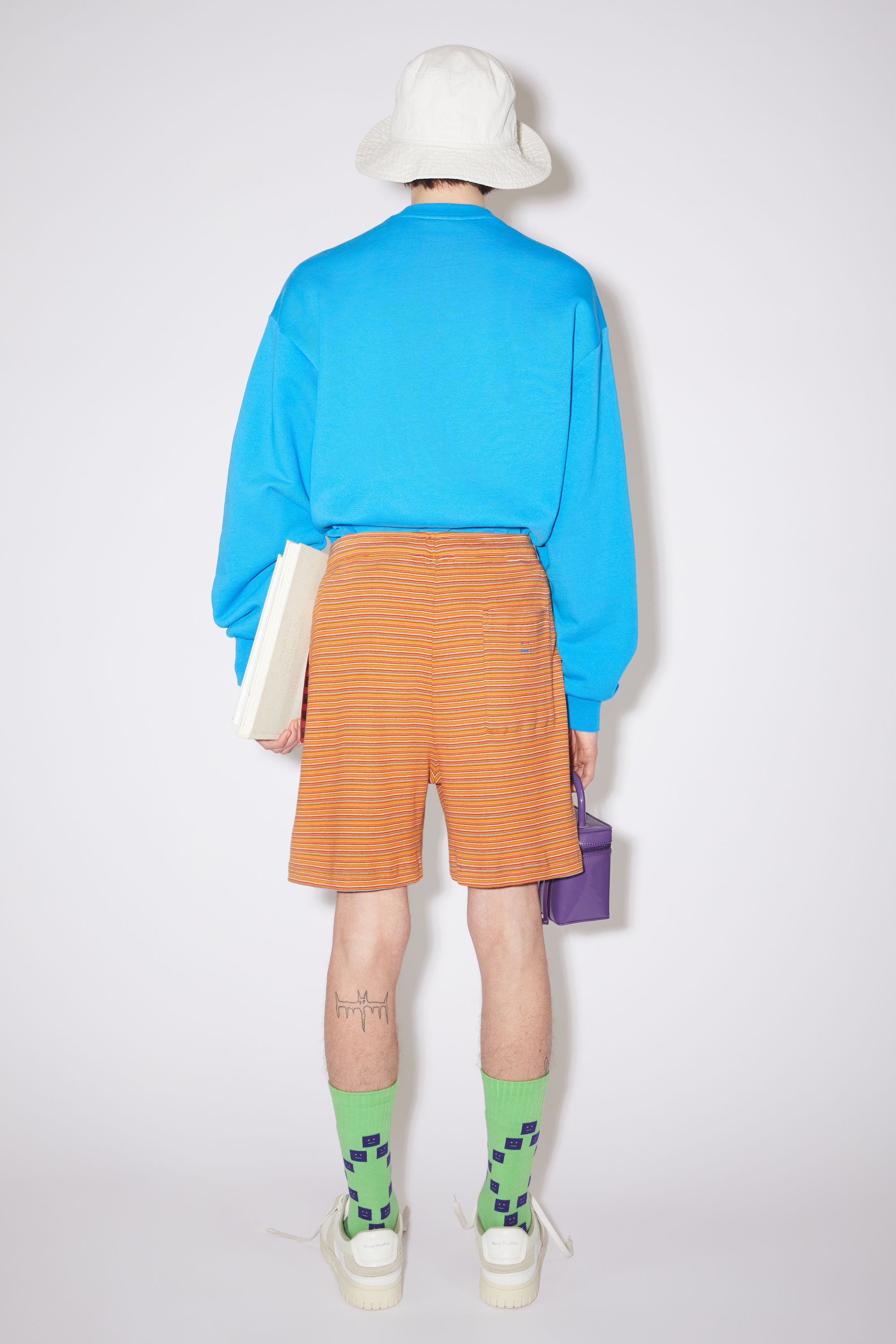 Striped shorts - Orange Multi - 3