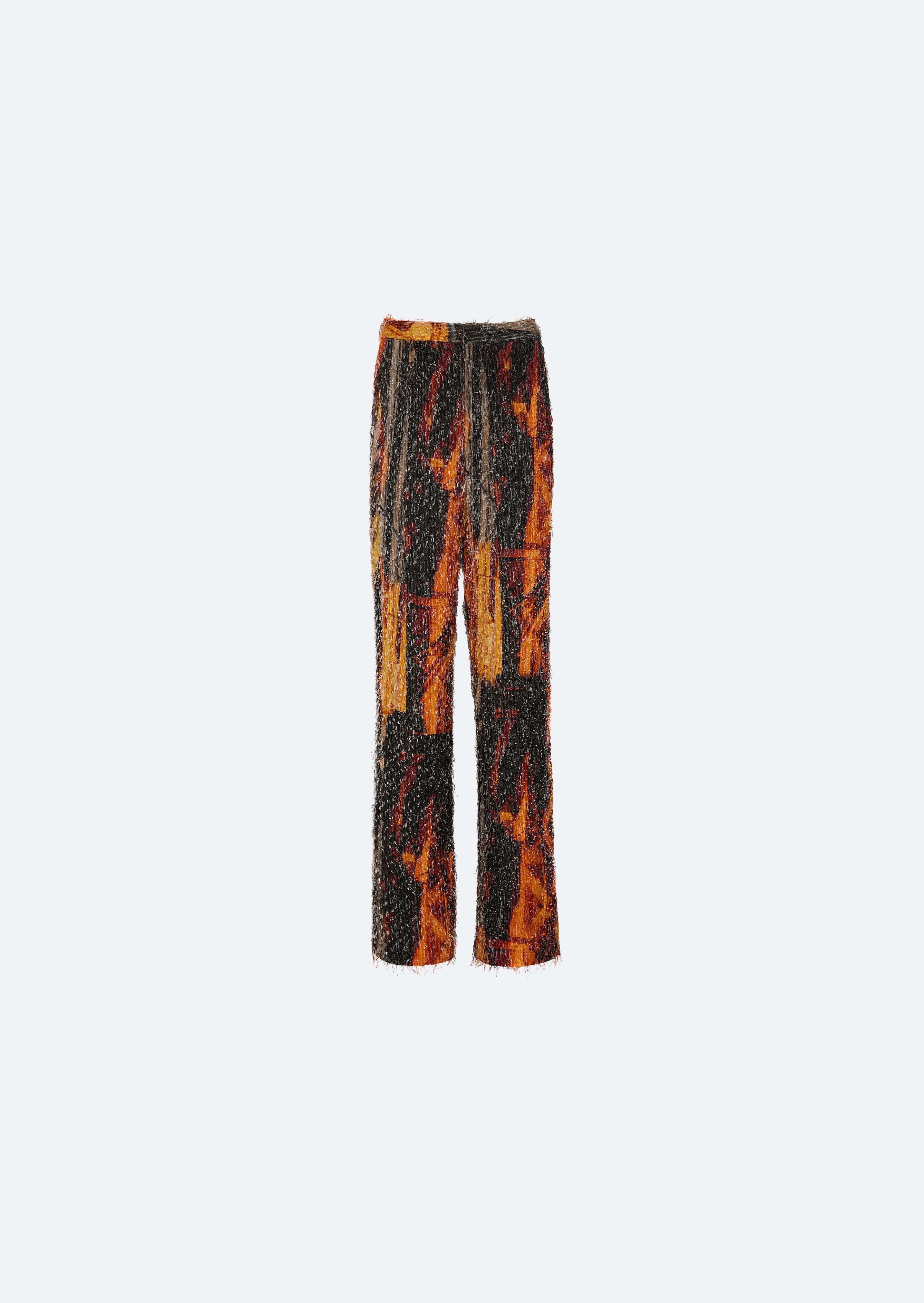 Jacquard High Waisted Trouser - 1