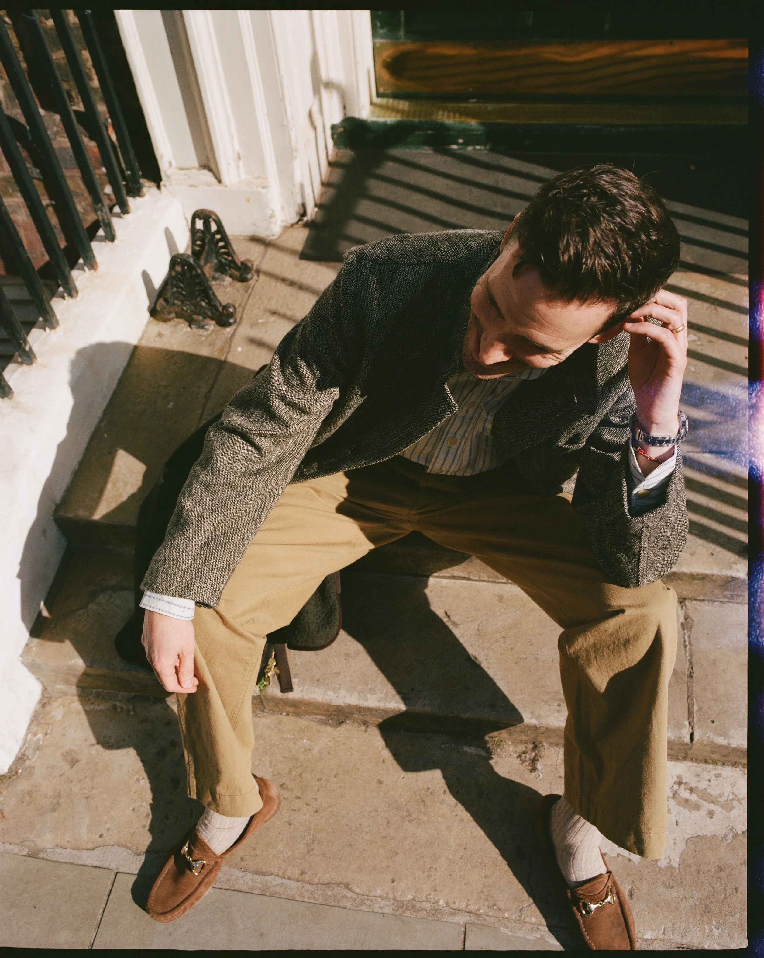 Beige Cotton Officer’s Chino - 1