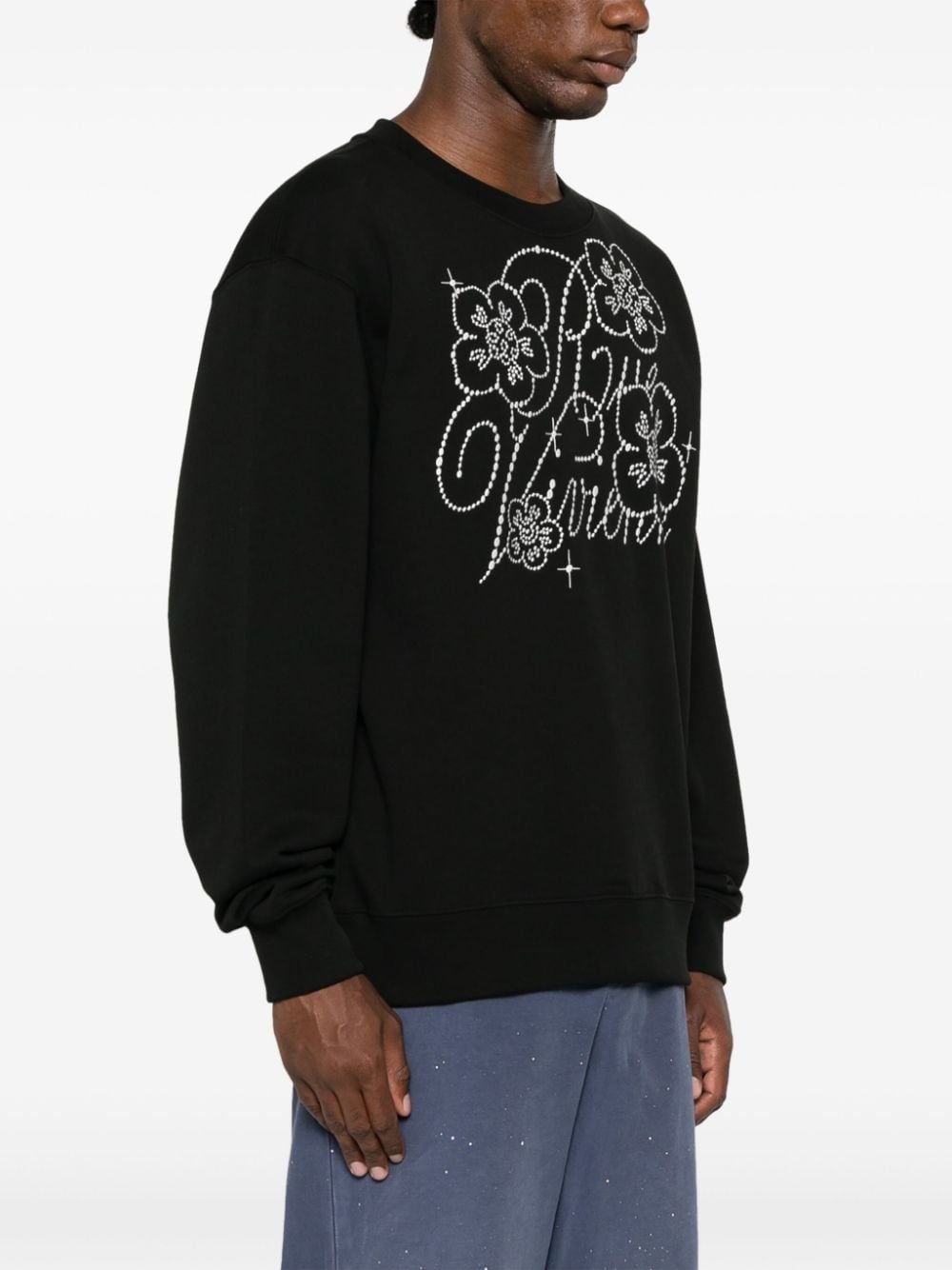 Constellation-embroidered cotton sweatshirt - 3