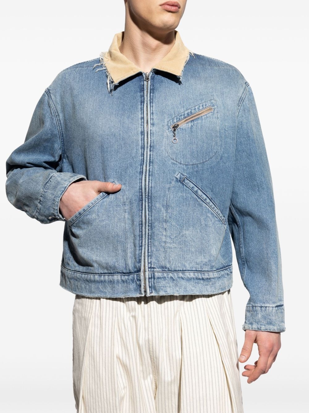 denim bomber jacket - 3