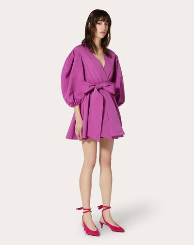 Valentino Micro-Faille Wrap Dress outlook