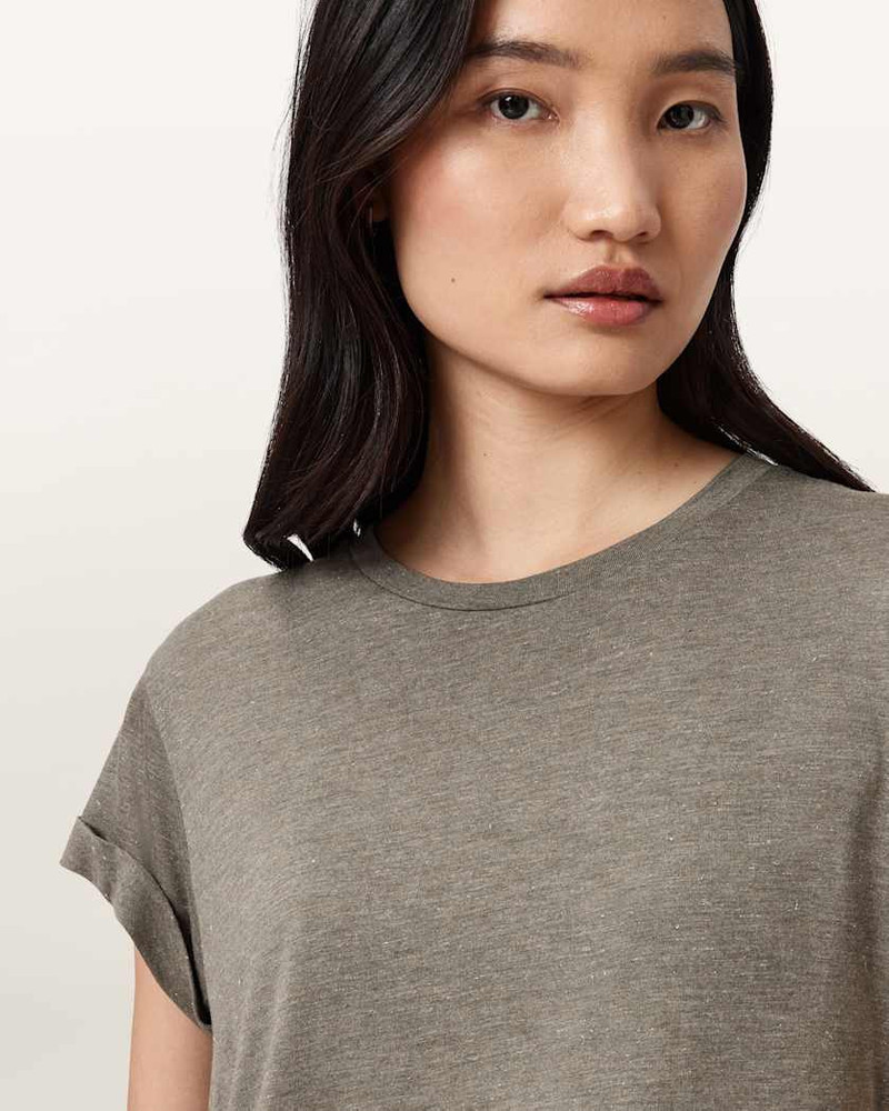 ANNA SHORT SLEEVE SHIMMER T-SHIRT 3