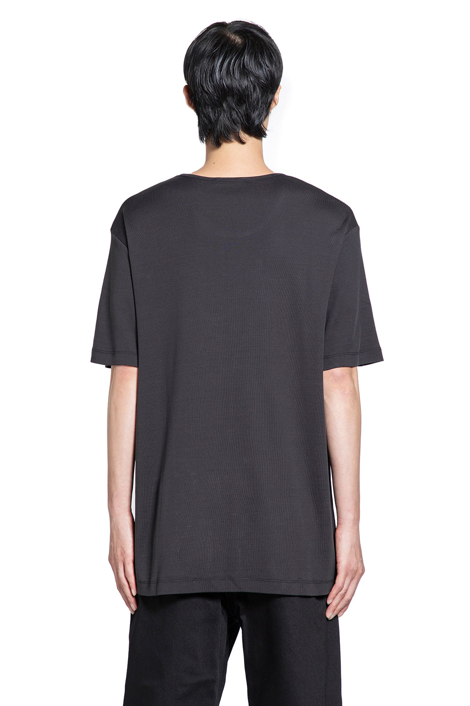 Rib U Neck T-shirt - 3