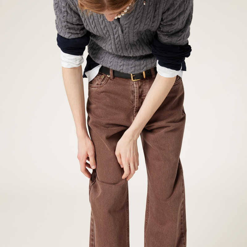 Five-pocket bull denim trousers 5