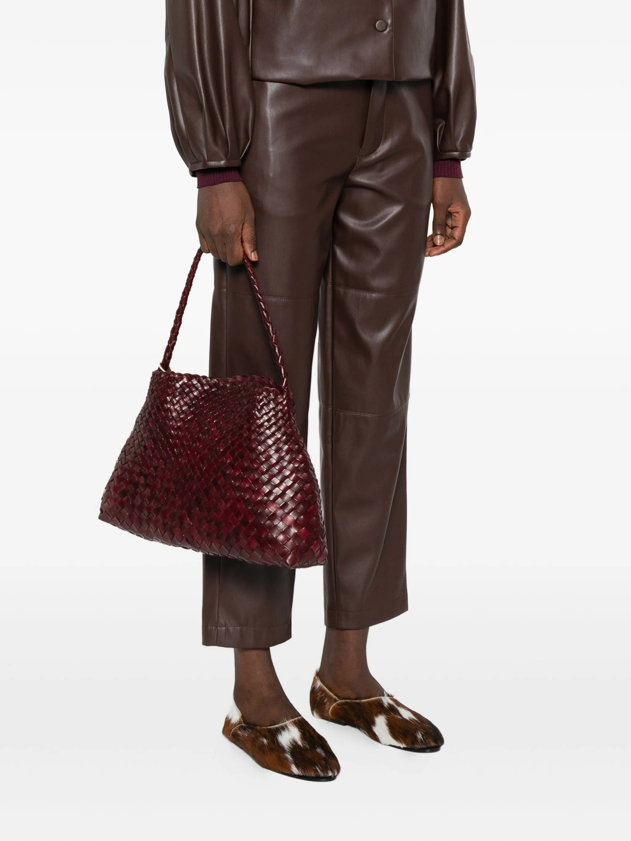 Dragon Diffusion Woven-leather Tote Bag - 3