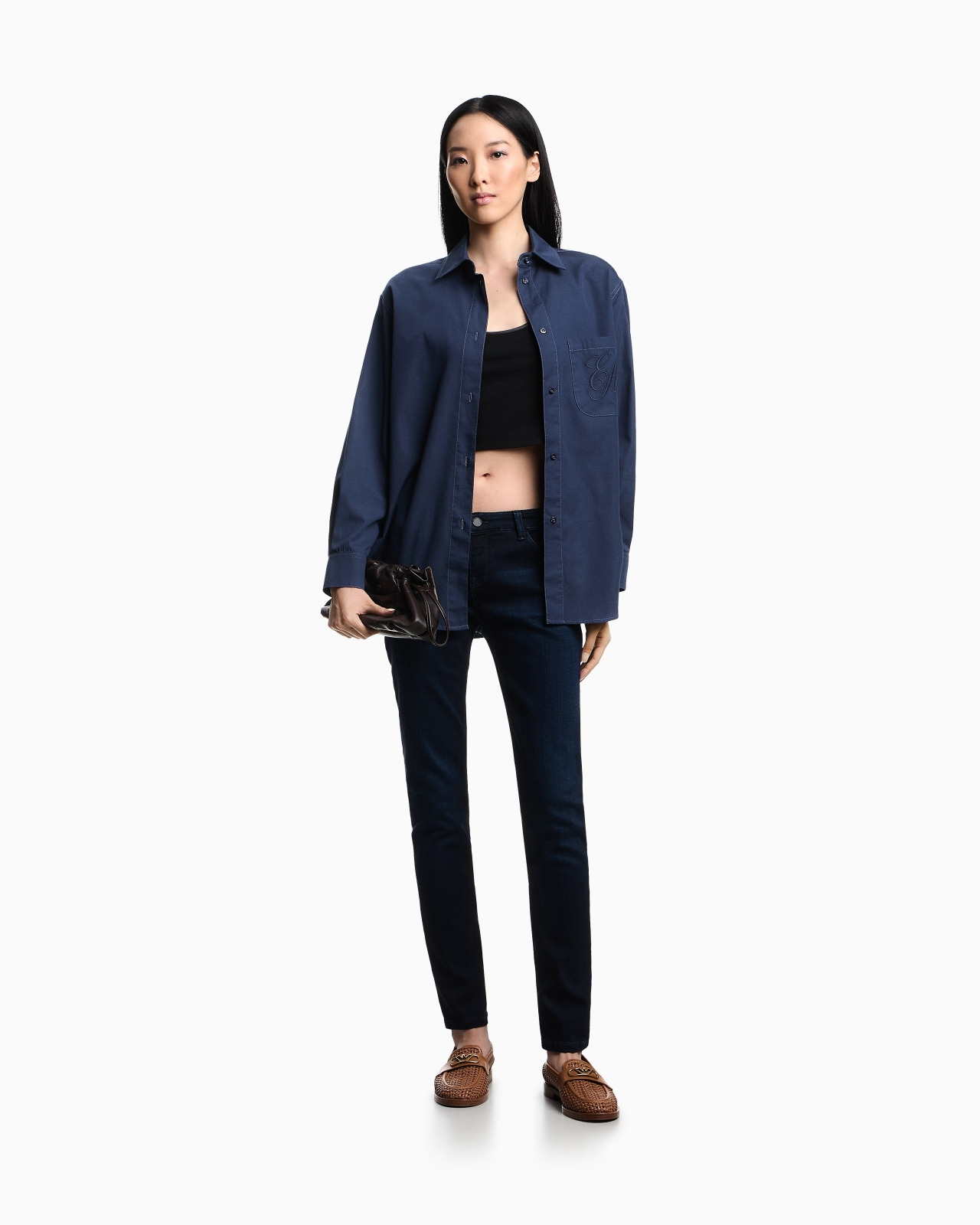 J23 LOW-WAISTED SUPER-SKINNY LEG JEANS IN STRETCH DENIM - 2