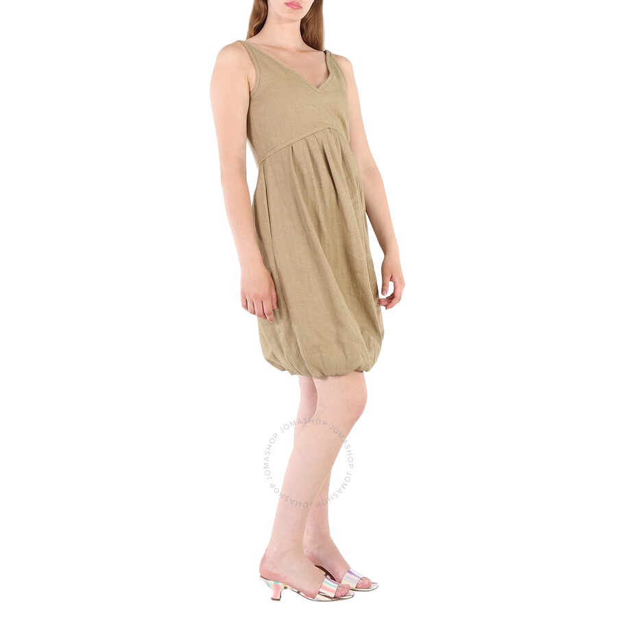 Burberry Honey Linen Blend Bubble Hem Dress - 5