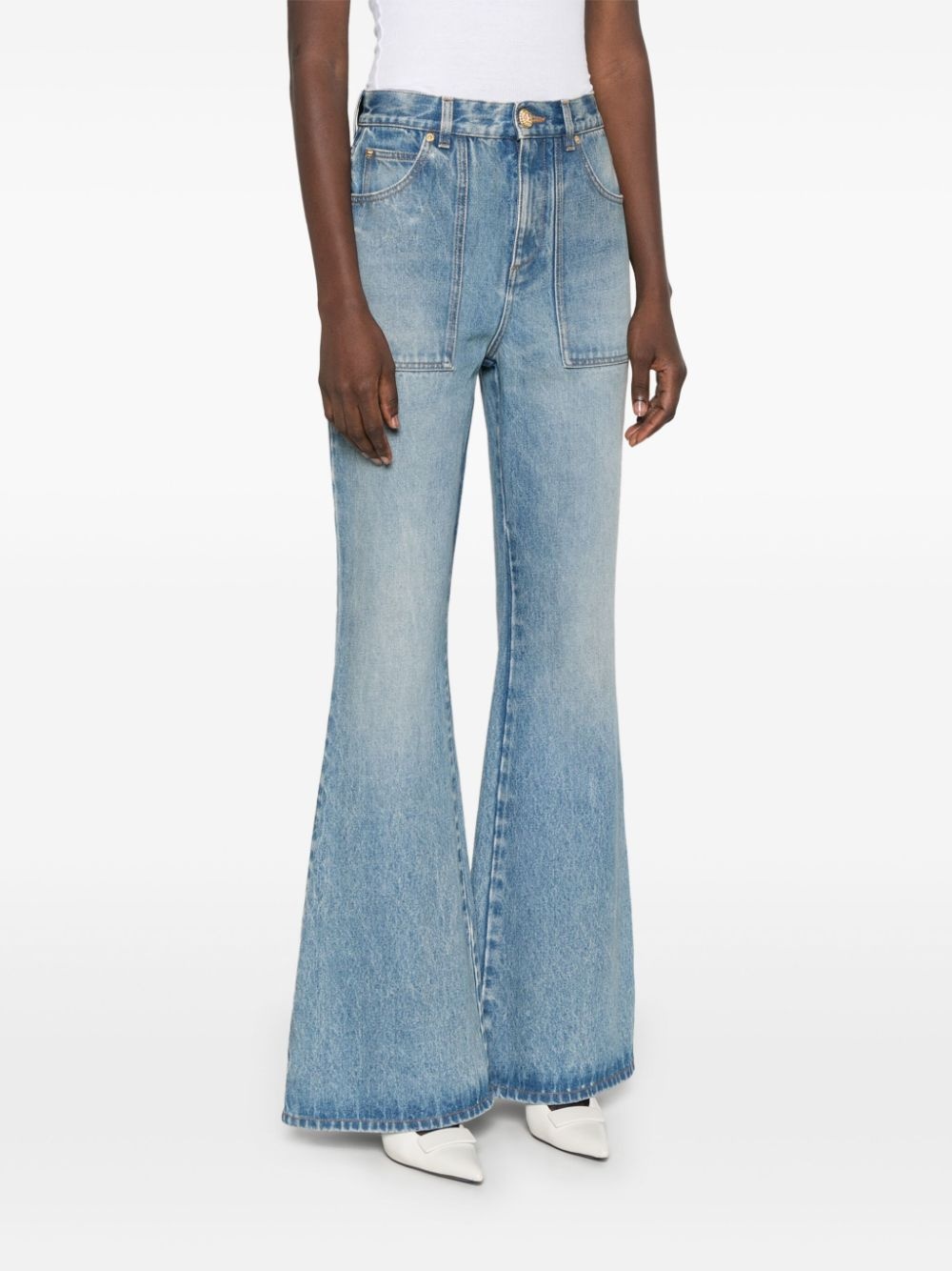 high-rise flared jeans - 3