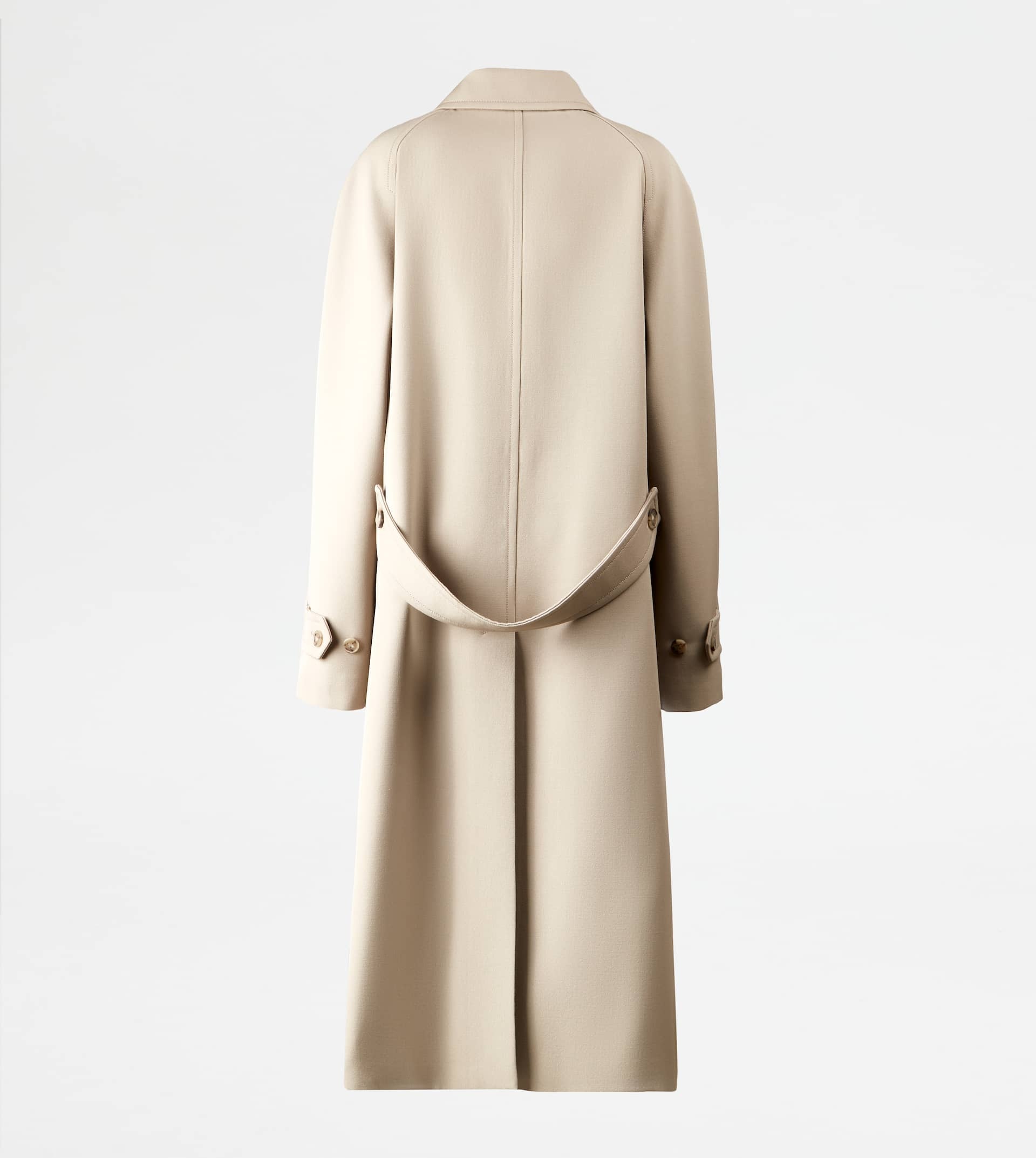 OVER COAT IN WOOL - BEIGE - 2