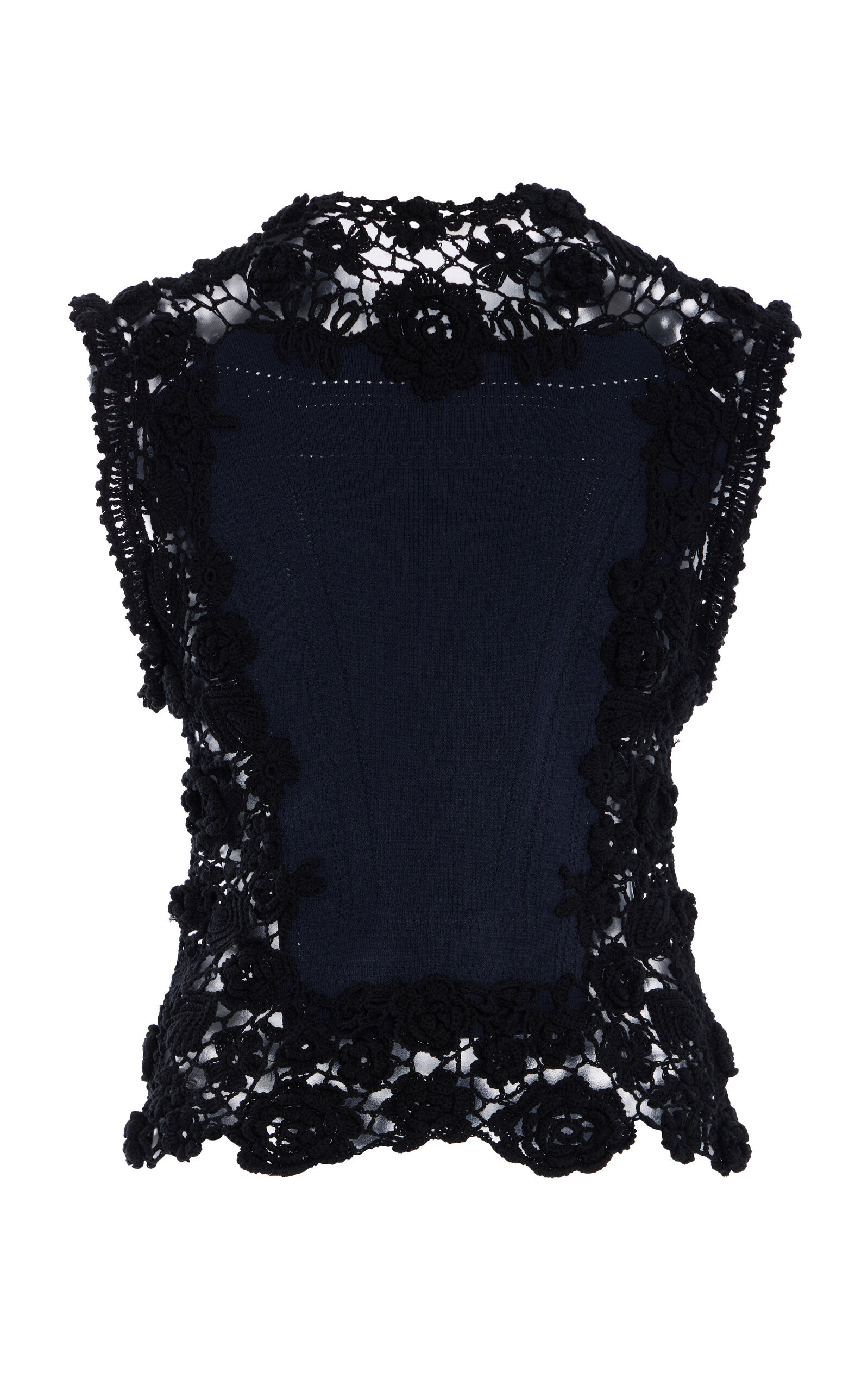 Gigi Floral Embroidered Tank Top navy - 5