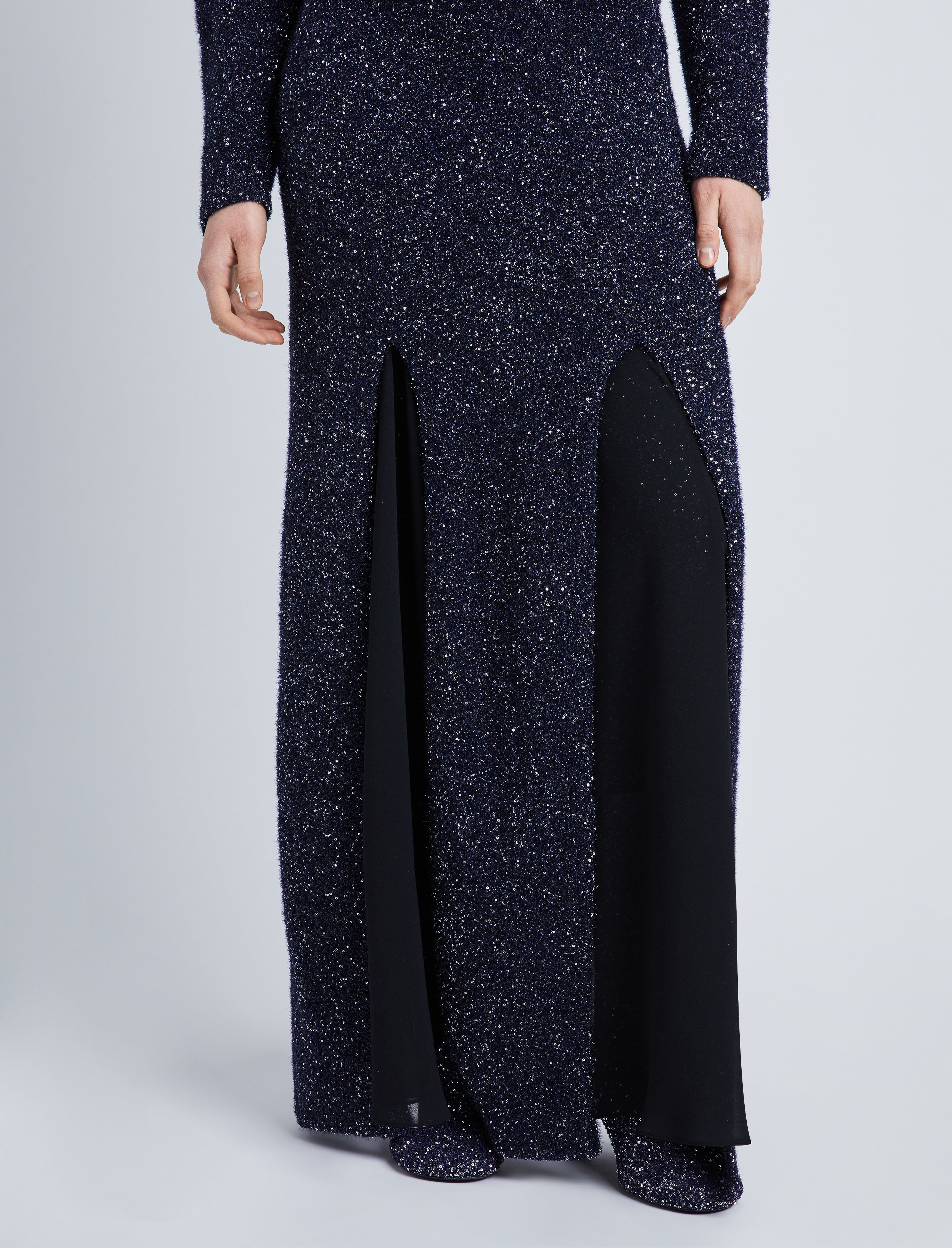 Technical Sequin Knit Skirt - 5