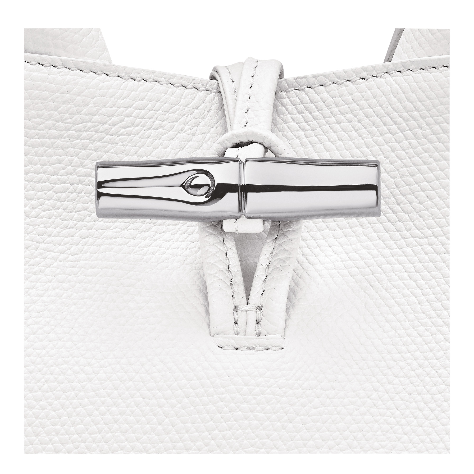 Le Roseau S Handbag White - Leather - 6