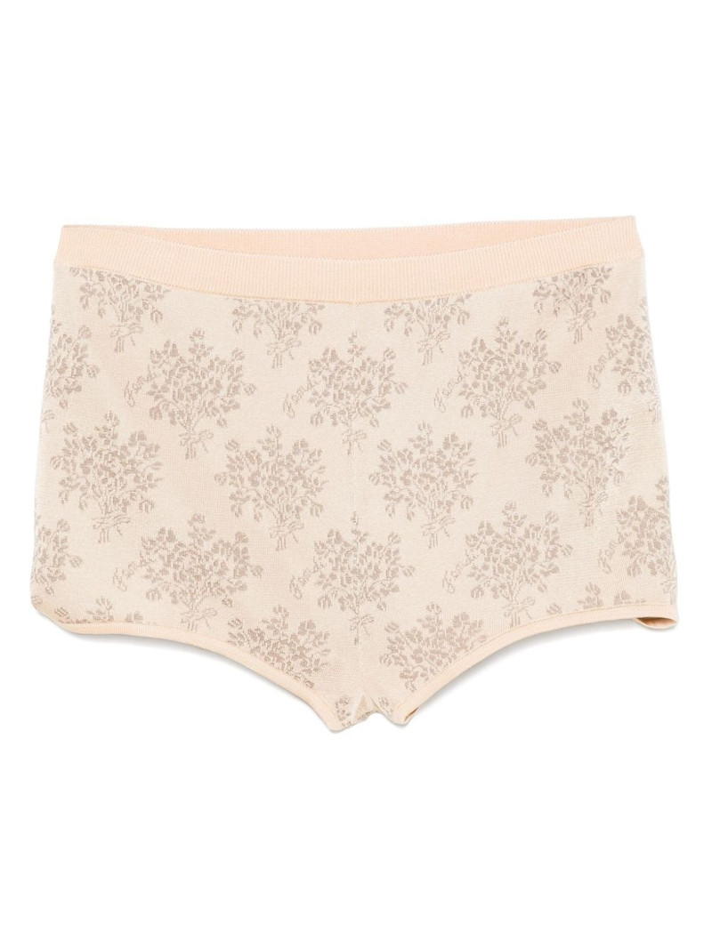 Bouquet-jacquard shorts 1