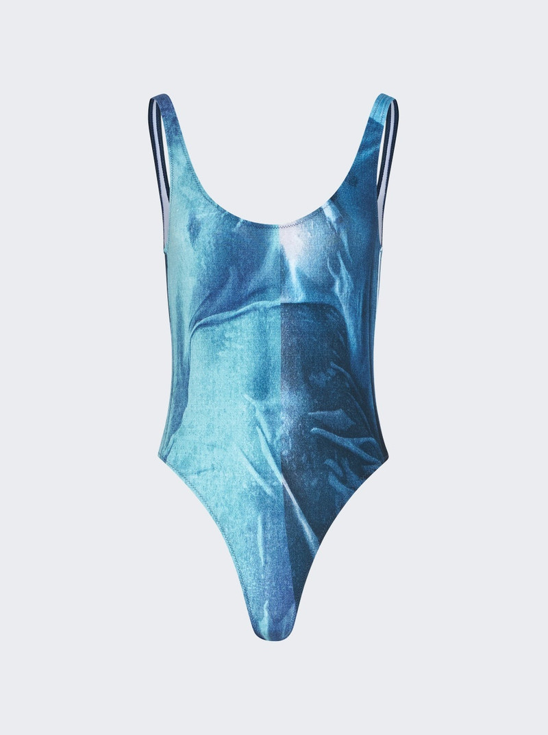 One-piece Swimsuit Water Print 1