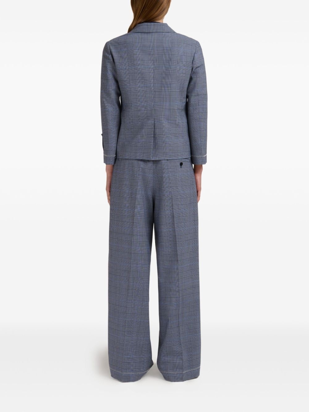 checked blazer - 4