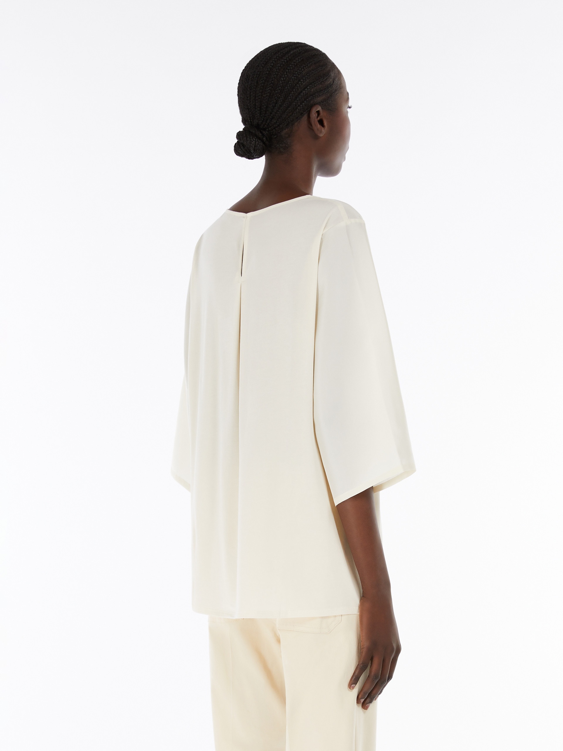 PRIMO Silk and jersey blouse - 4