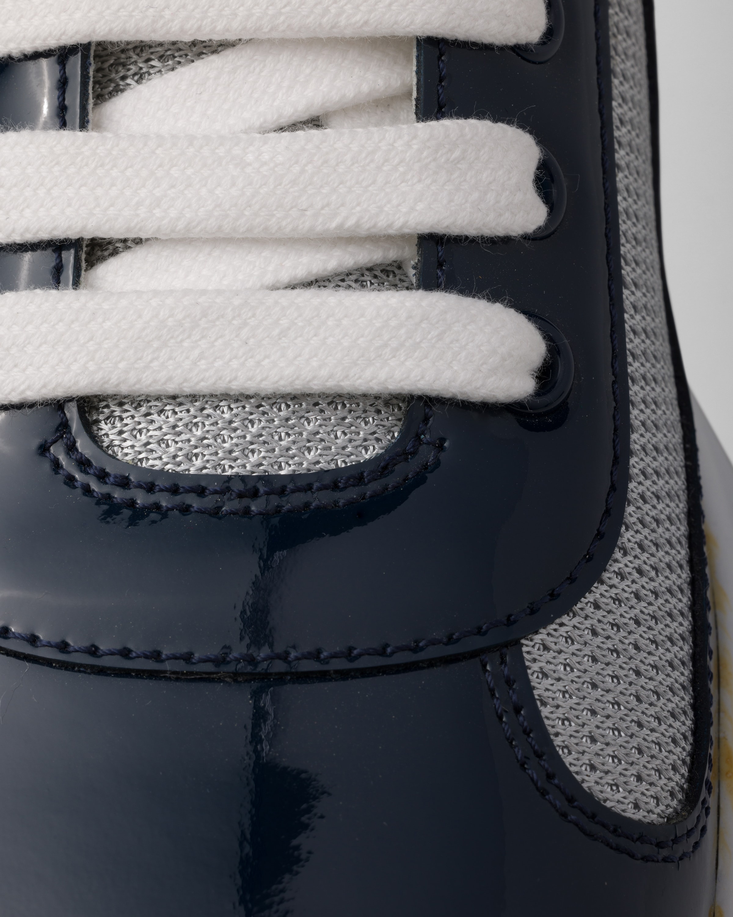 Patent leather and technical fabric Prada America's Cup sneakers - 5