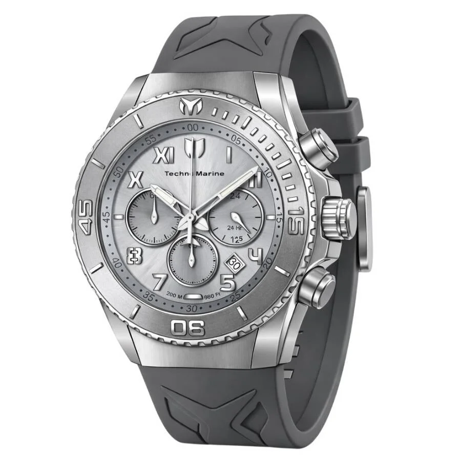 Technomarine Manta Ocean Chronograph Quartz Silver Dial Men's Watch TM-225001 - 1