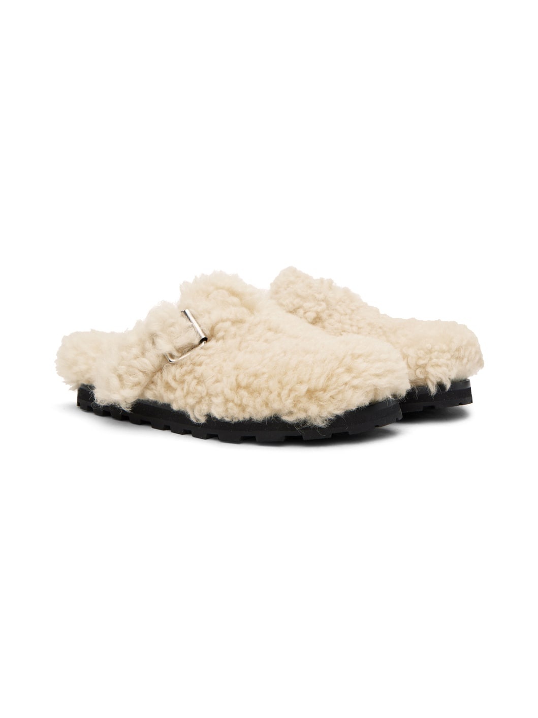 Off-White Single Buckle Loafers - 4