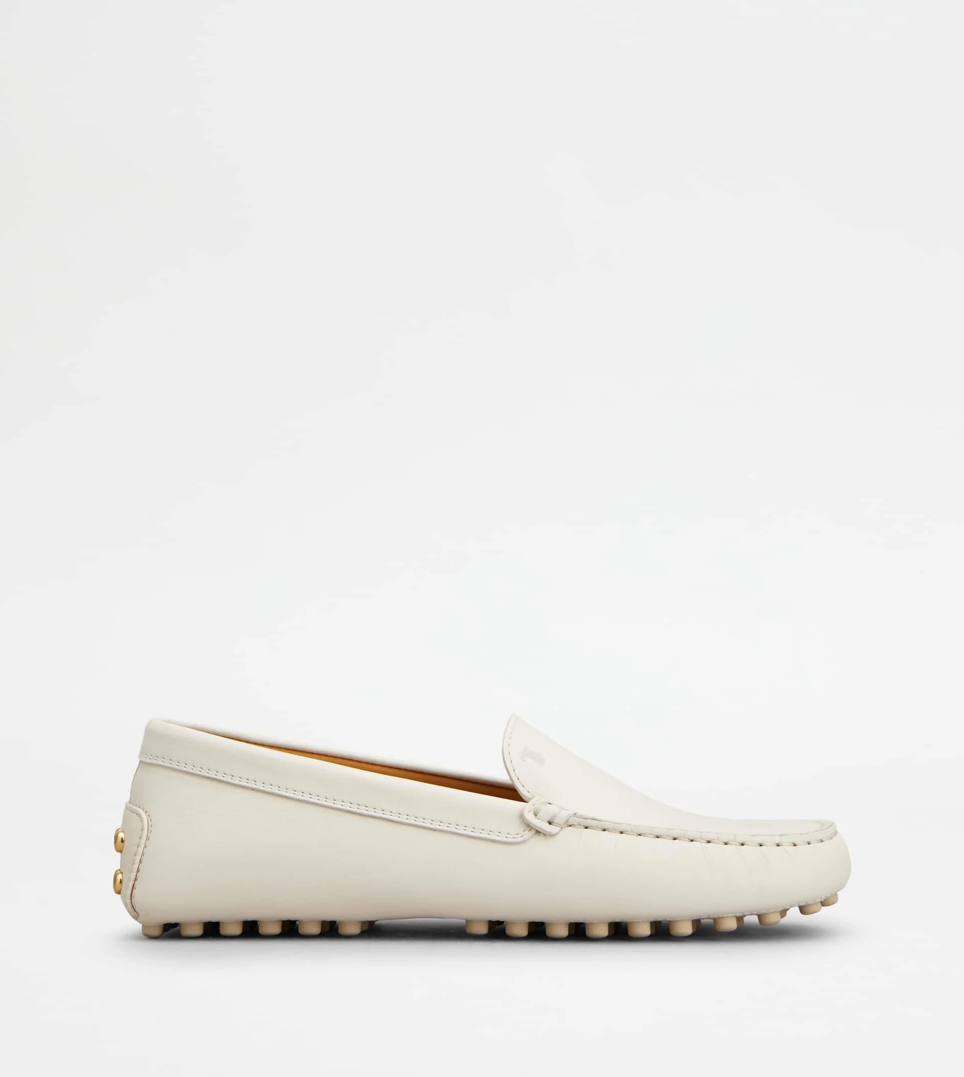 GOMMINO LOAFERS IN LEATHER - WHITE - 1