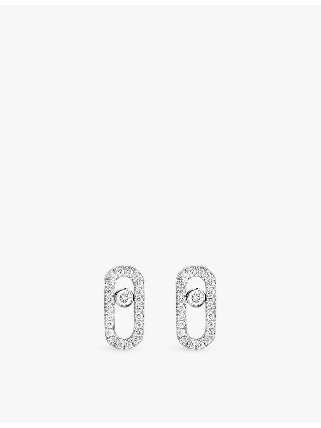 Move Uno 18ct Gold And 0.16ct Diamond Stud Earrings - 1