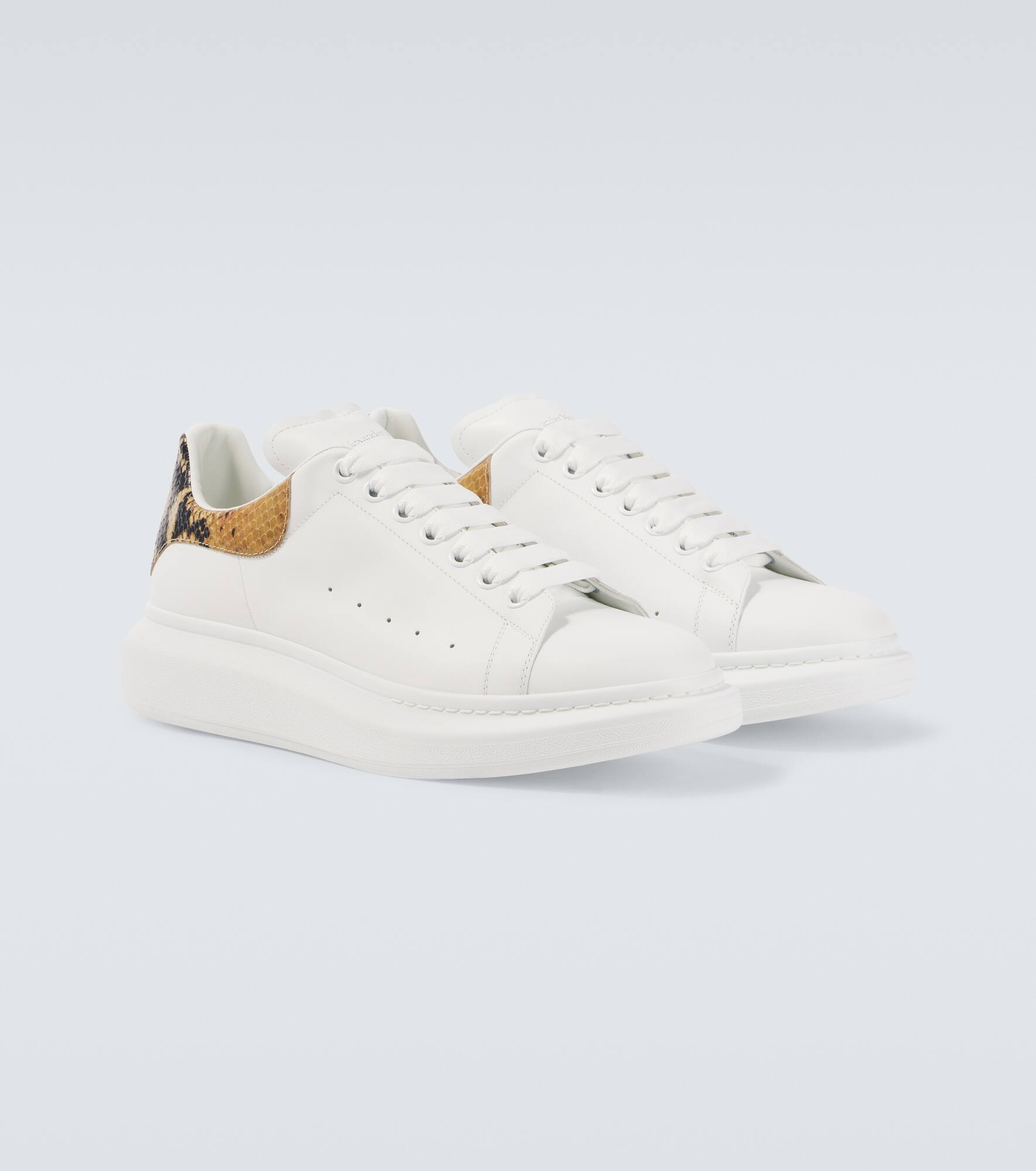 Oversized leather sneakers - 5