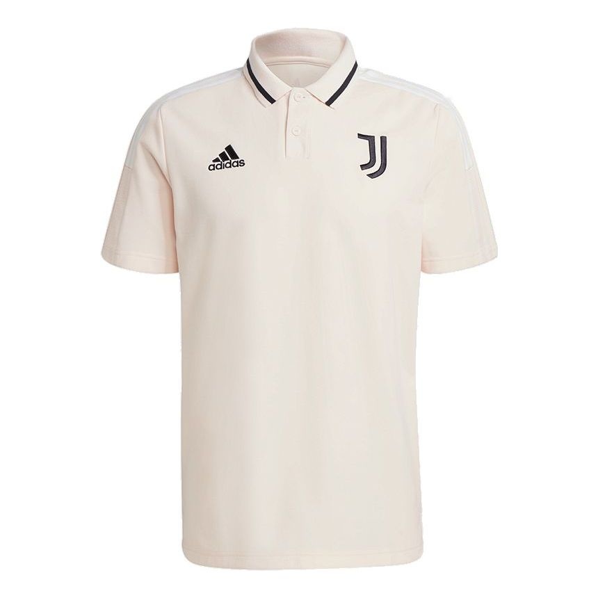 adidas Juve Polo Juventus Soccer/Football Sports Short Sleeve Polo Shirt Pink GK8609 - 1