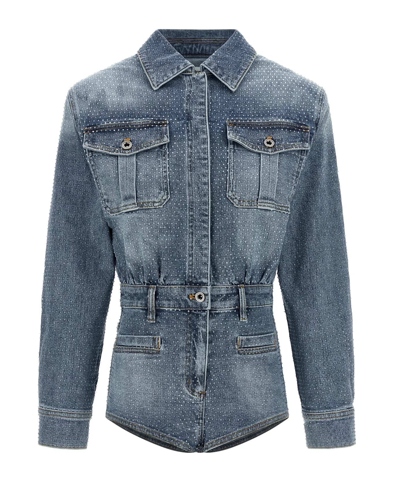 'rhinestone Denim' Jumpsuit - 1