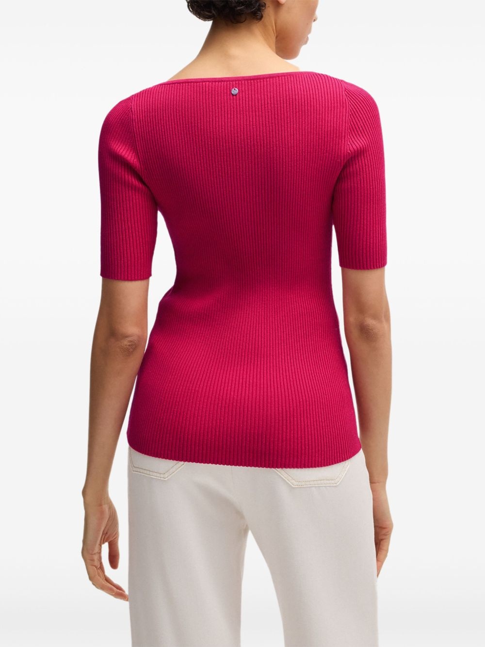 ribbed T-shirt - 4