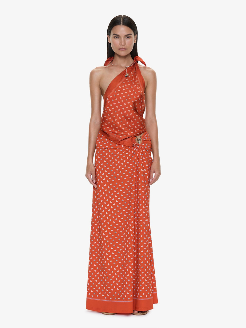Bandana Ruched Orbit Skirt 1