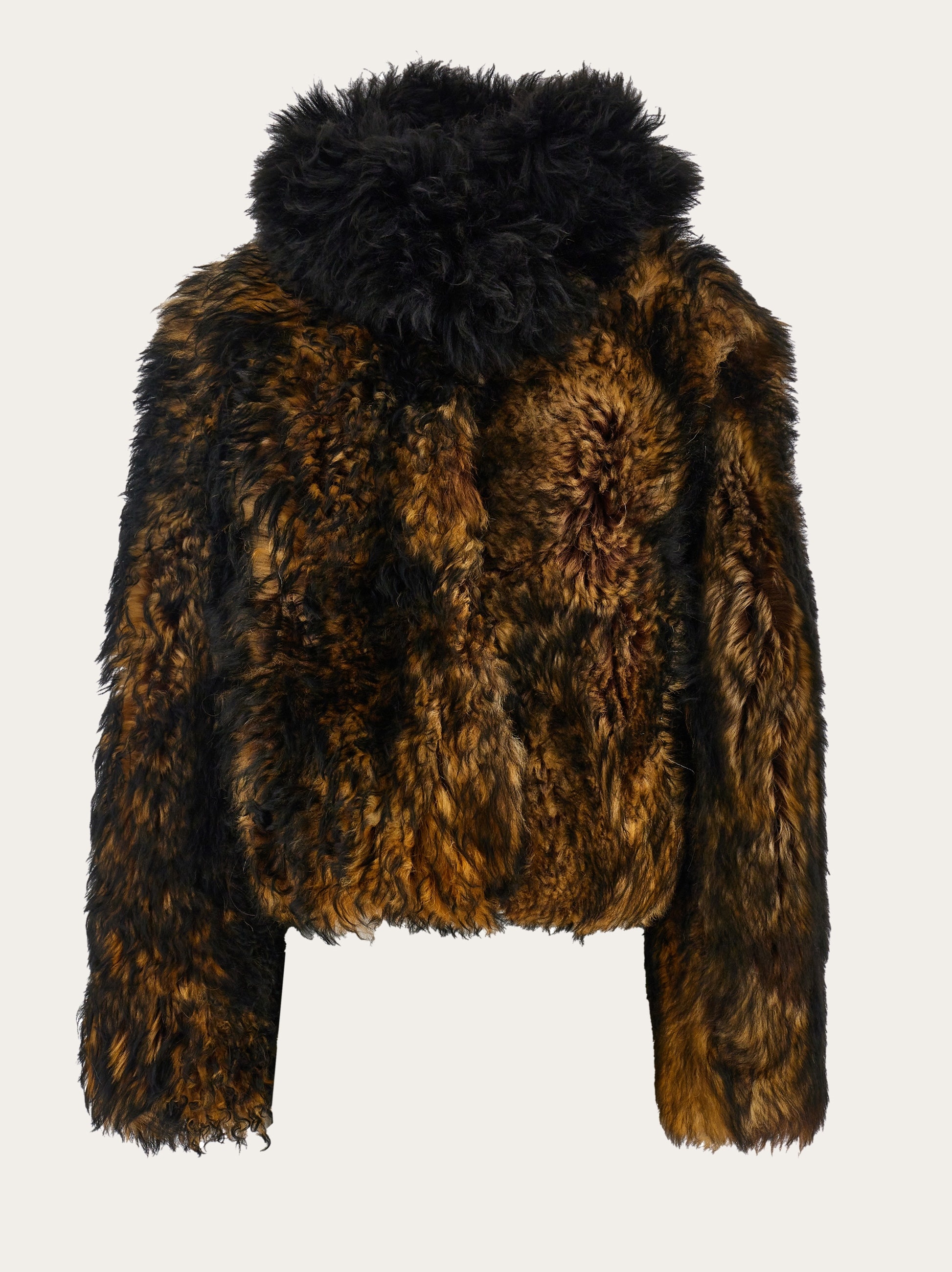 Long haired shearling coat - 1