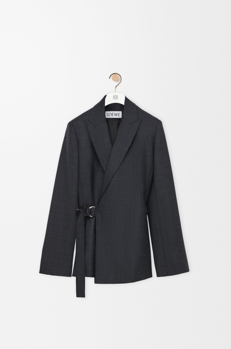Draped jacket in wool 1