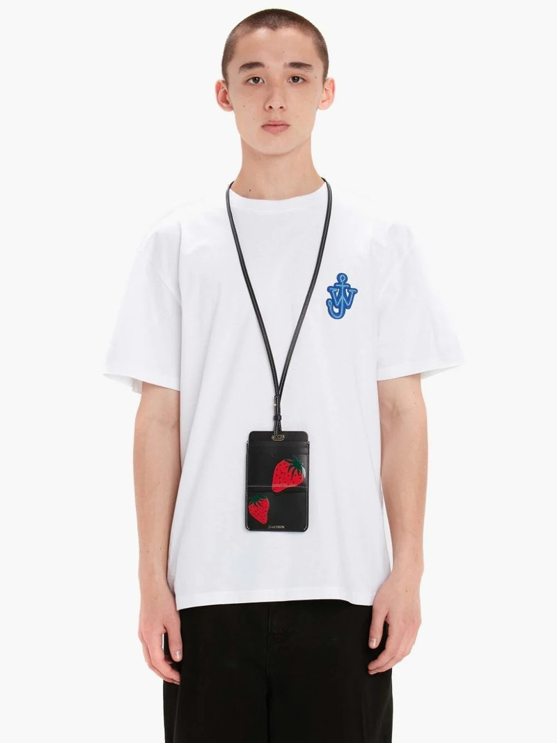 JW Anderson STRAWBERRY-PRINT CARDHOLDER outlook