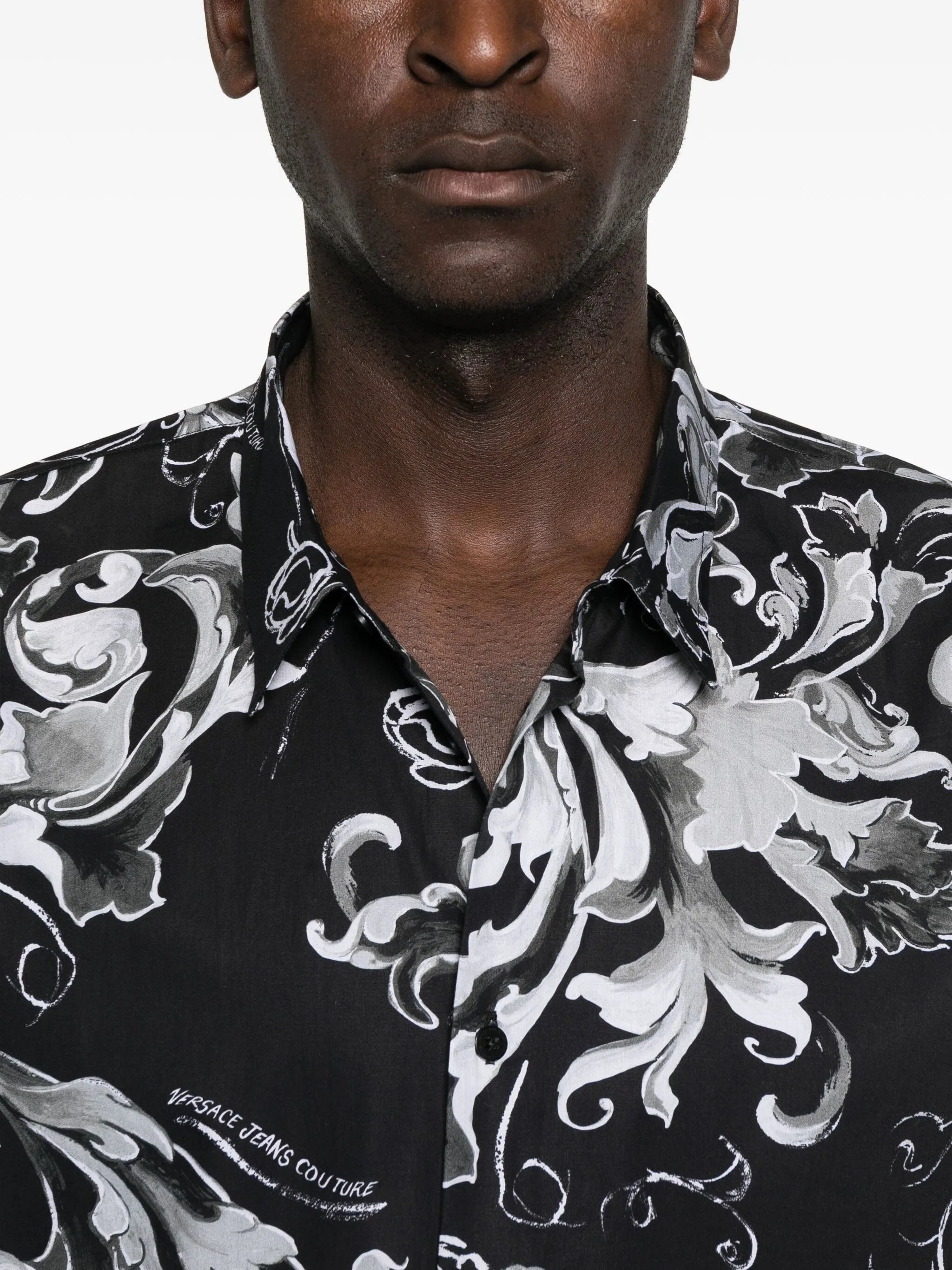 Versace Jeans Couture Baroque-print Long-sleeves Shirt - 4