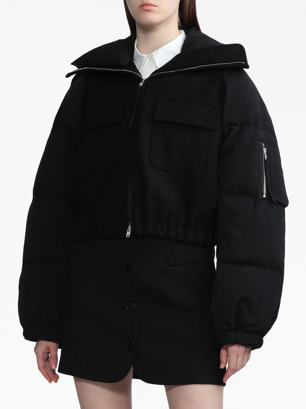 hybrid bomber jacket - 3