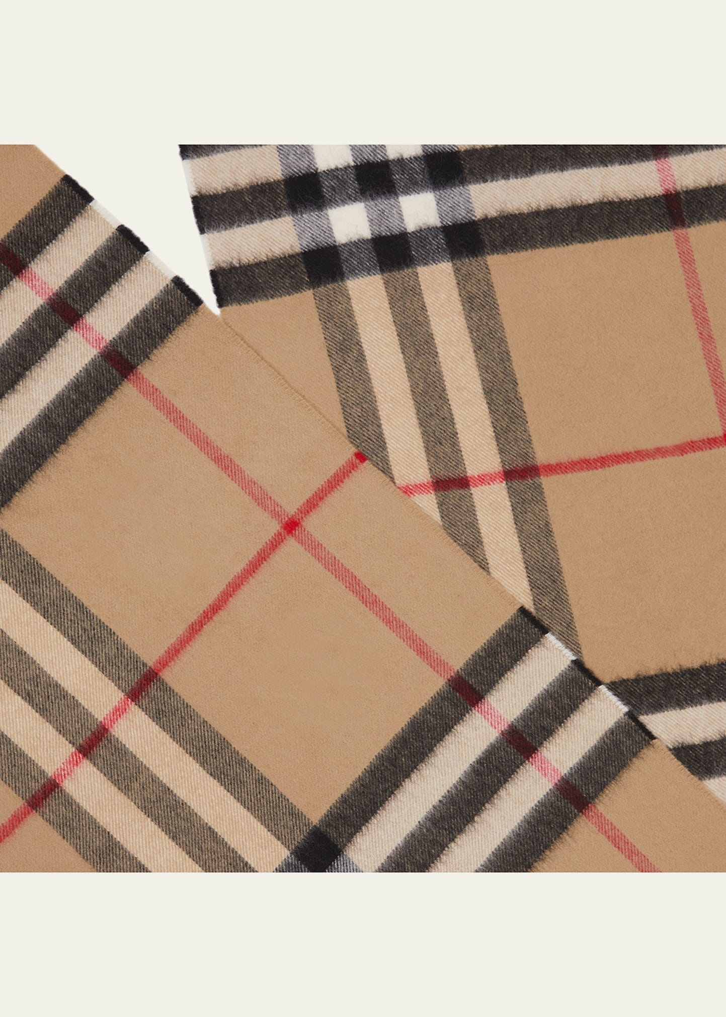 Giant Check Cashmere Scarf - 5