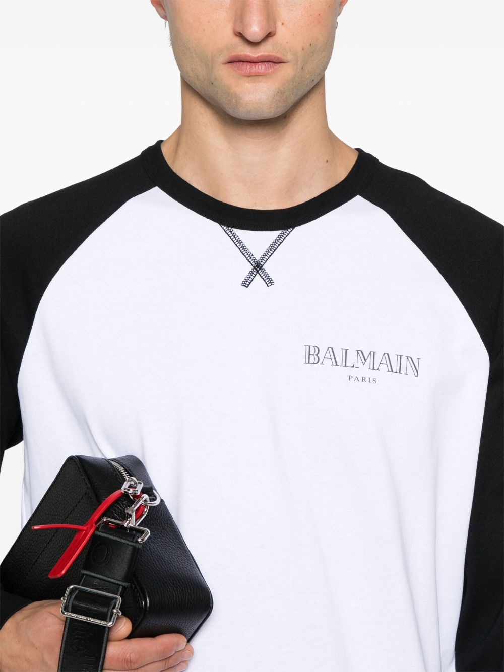 two-tone T-shirt - 4