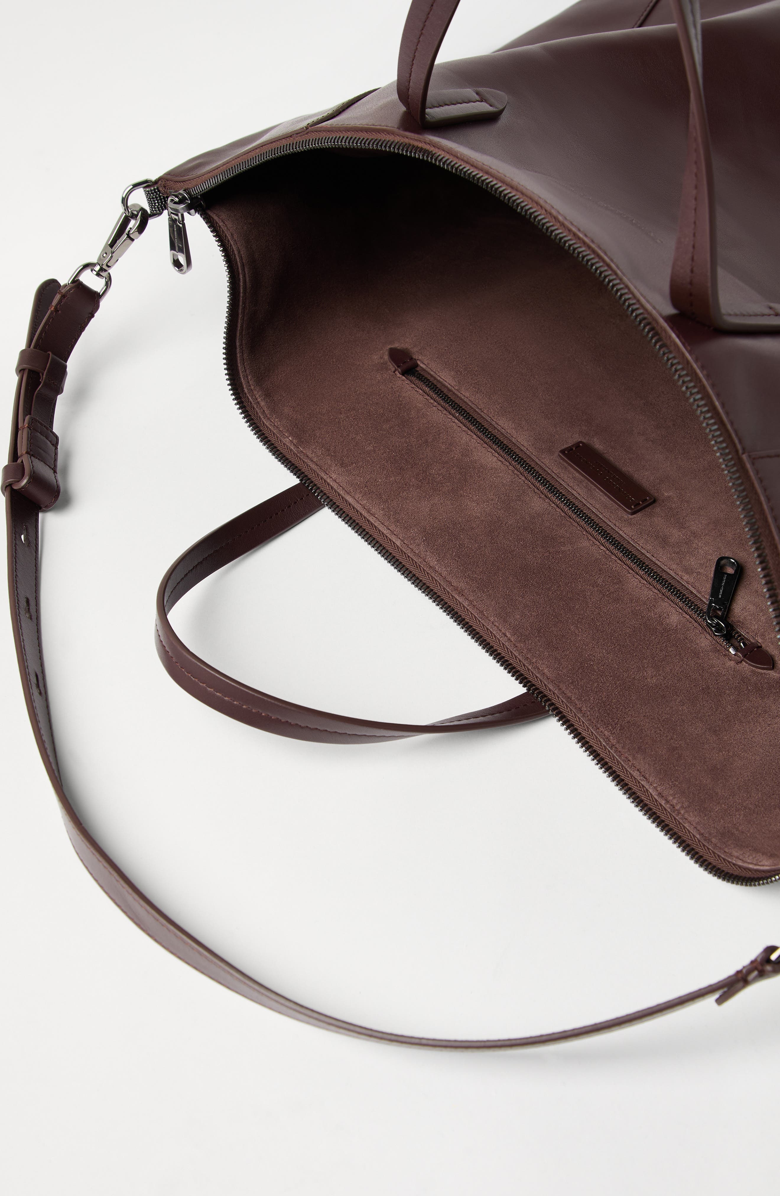 Brunello Cucinelli BC Duo large shopper bag in Burgundy at Nordstrom - 6