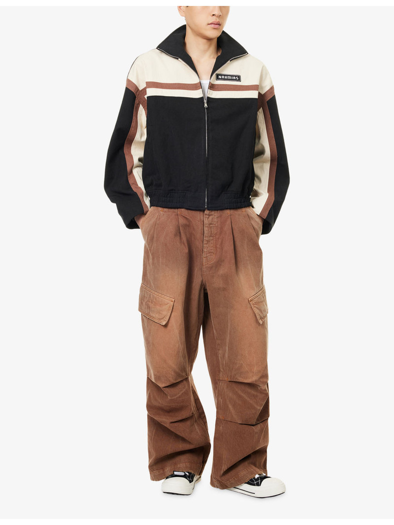 NAHMIAS Oversized Wide-Leg Denim Cargos Jeans outlook